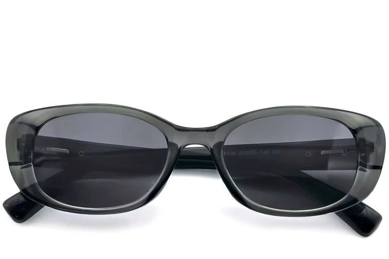 Gafas de sol ovaladas grises TR90 #BS0406-0694