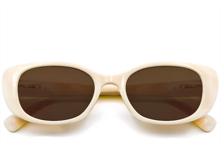 Oval Cream TR90 Sunglasses #BS0406-0696