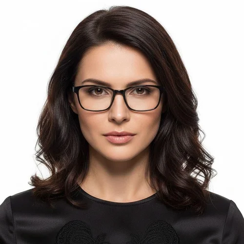 Gafas rectangulares negras TR90 #BS0420-0001