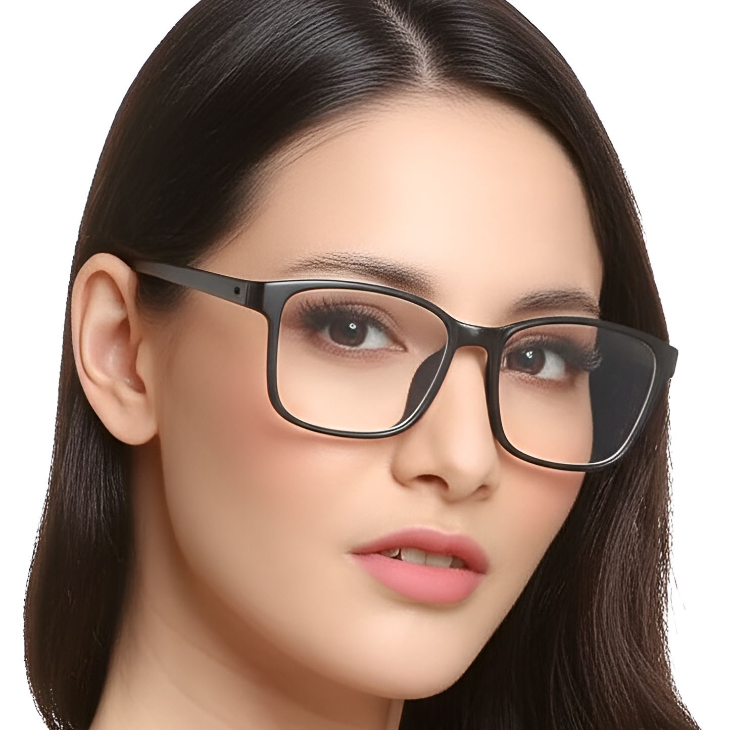 Lunettes rectangulaires bleues TR90 #BS0420-0004