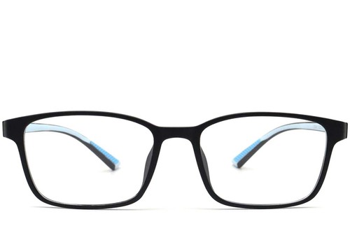 Rechteckige cremefarbene TR90-Brille #BS0420-0005