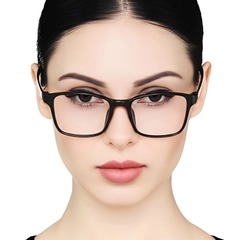 Rectangular Black TR90 Glasses #BS0420-0007