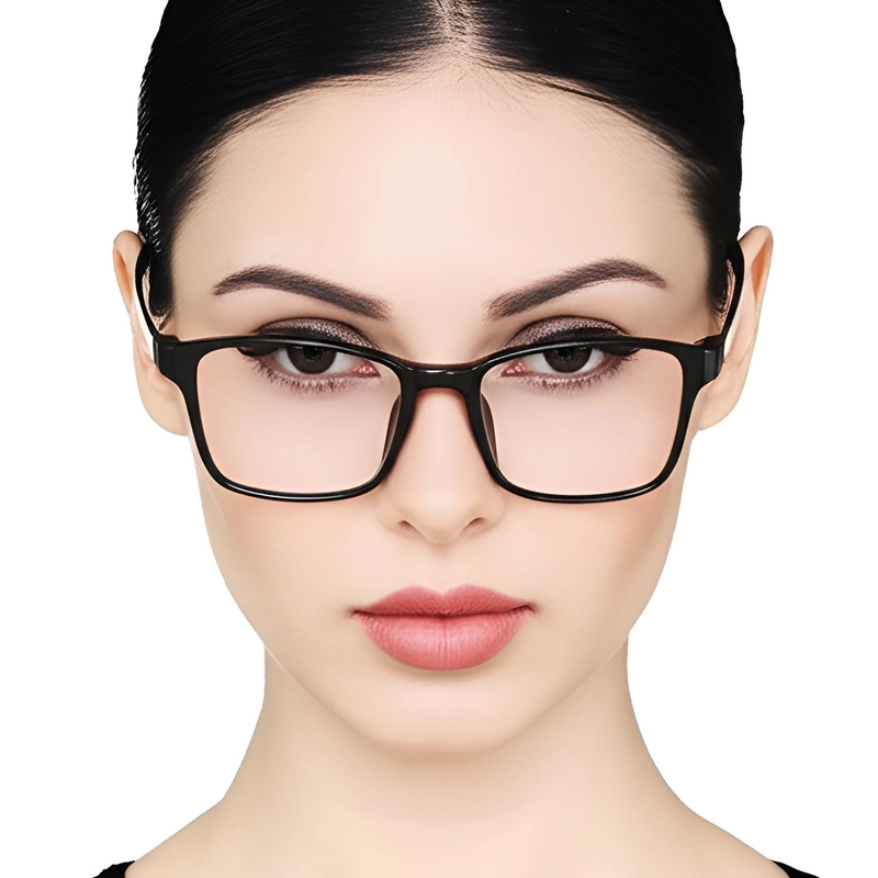 Rectangular Black TR90 Glasses #BS0420-0007
