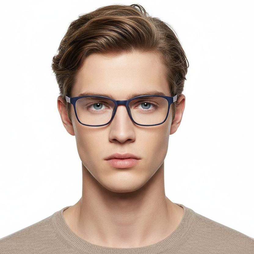 Rectangular Blue TR90 Glasses #BS0420-0009