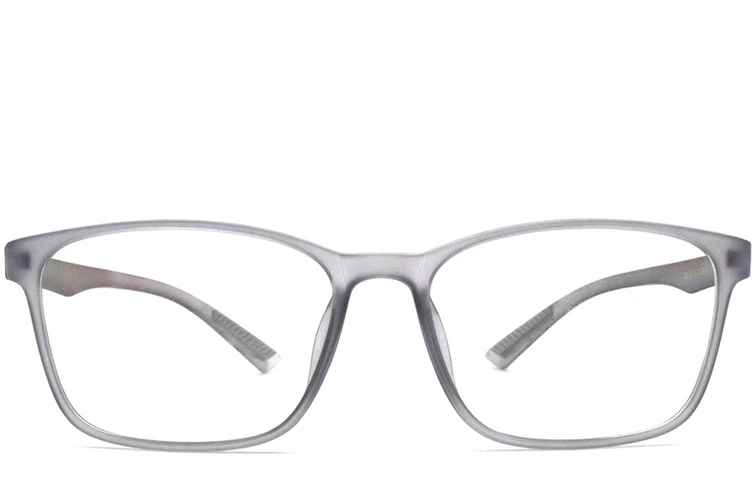 Gafas rectangulares grises TR90 #BS0420-0011