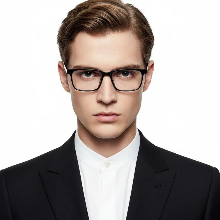 Gafas rectangulares azules TR90 #BS0420-0014