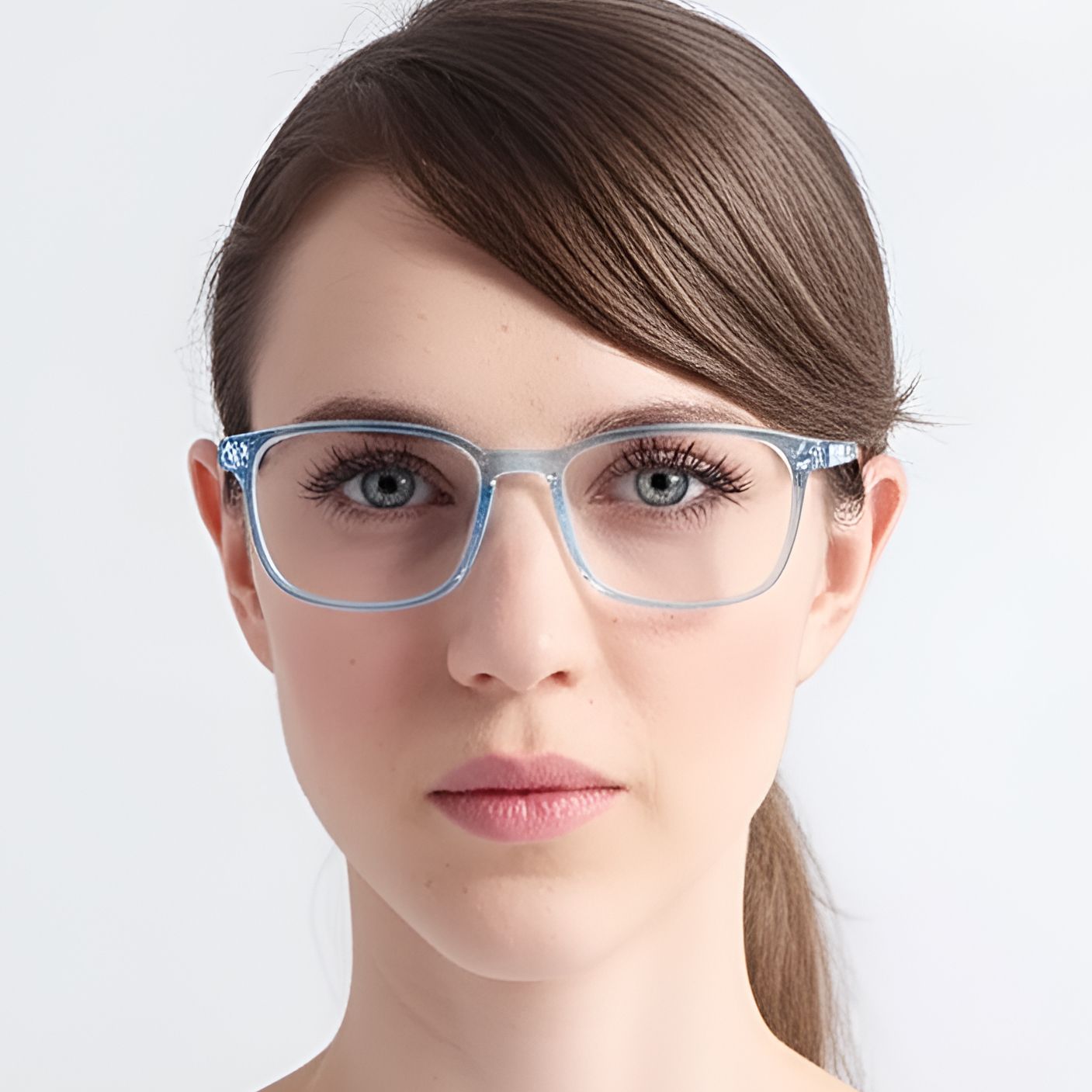 Rectangular Blue TR90 Glasses #BS0420-0020
