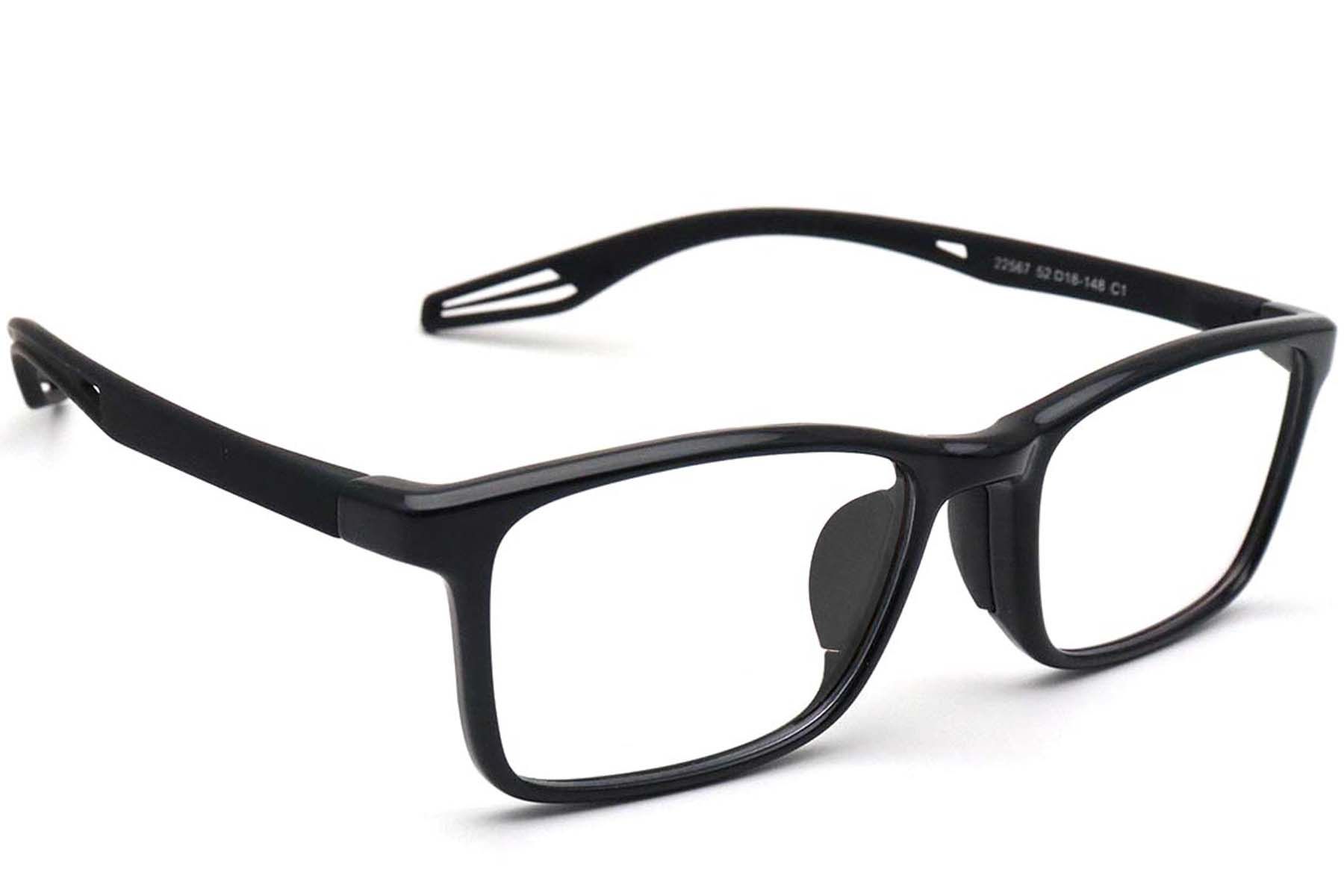 Rectangular Black TR90 Glasses #BS0420-0023