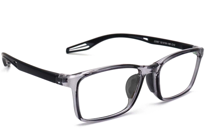 Rectangular Grey TR90 Glasses #BS0420-0027