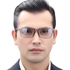 Rectangular Grey TR90 Glasses #BS0420-0027