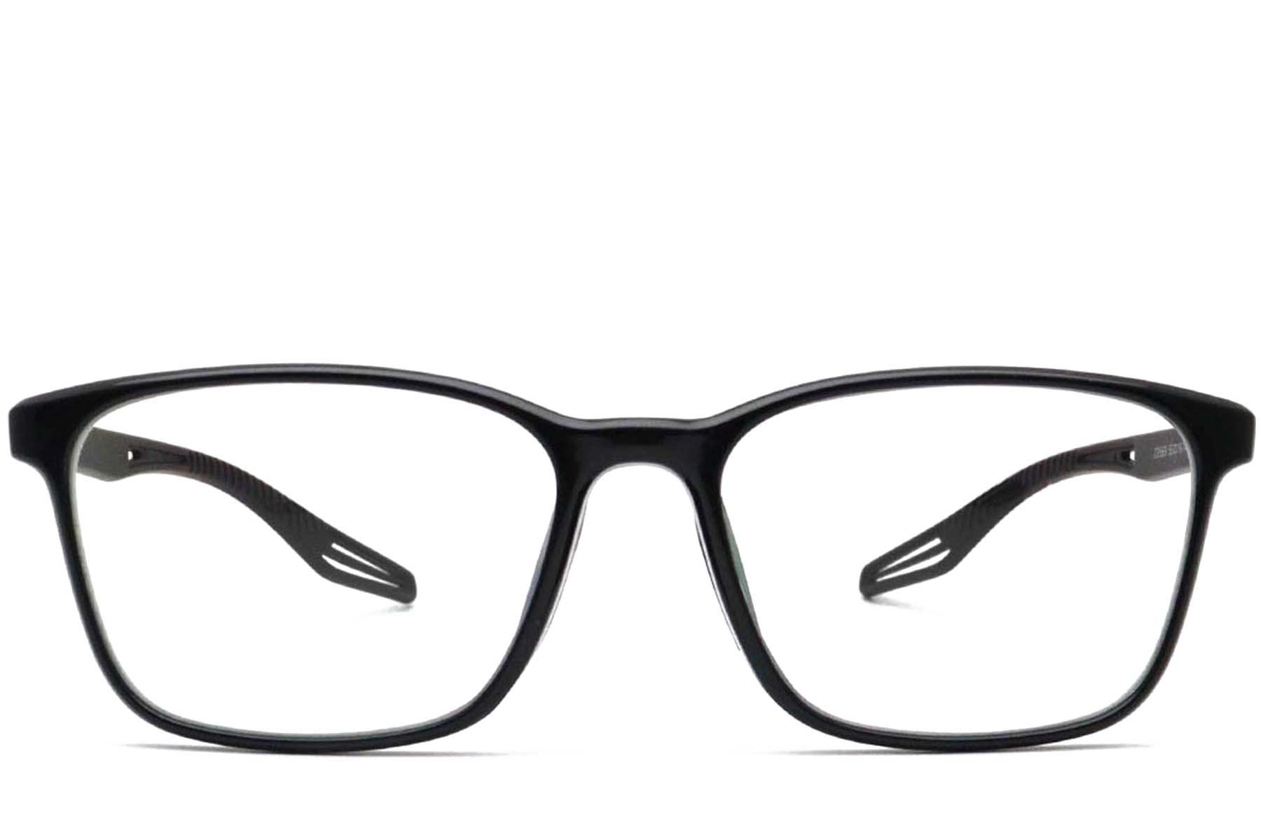 Rechthoekige zwarte TR90-bril #BS0420-0028