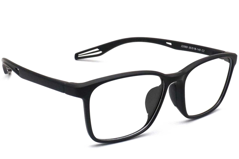 Rectangular Black TR90 Glasses #BS0420-0029
