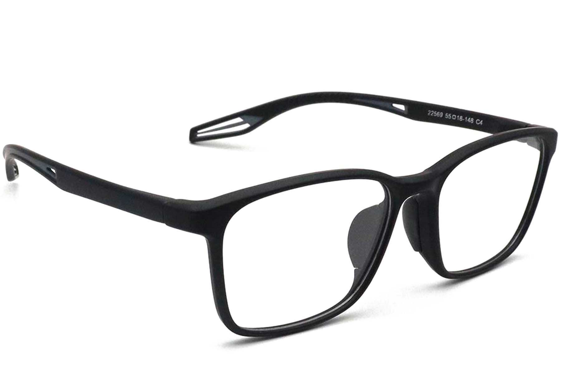 Rectangular Grey TR90 Glasses #BS0420-0030