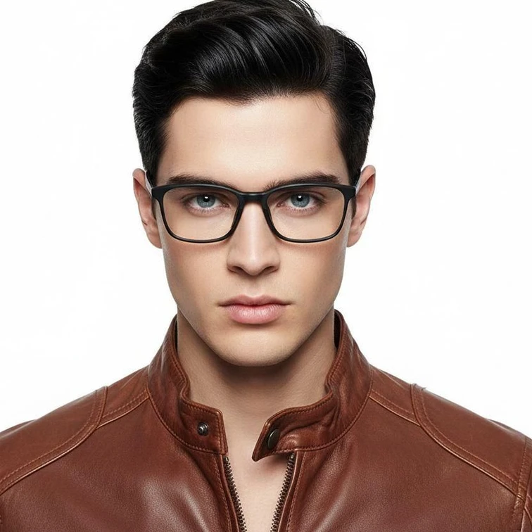Gafas rectangulares grises TR90 #BS0420-0030