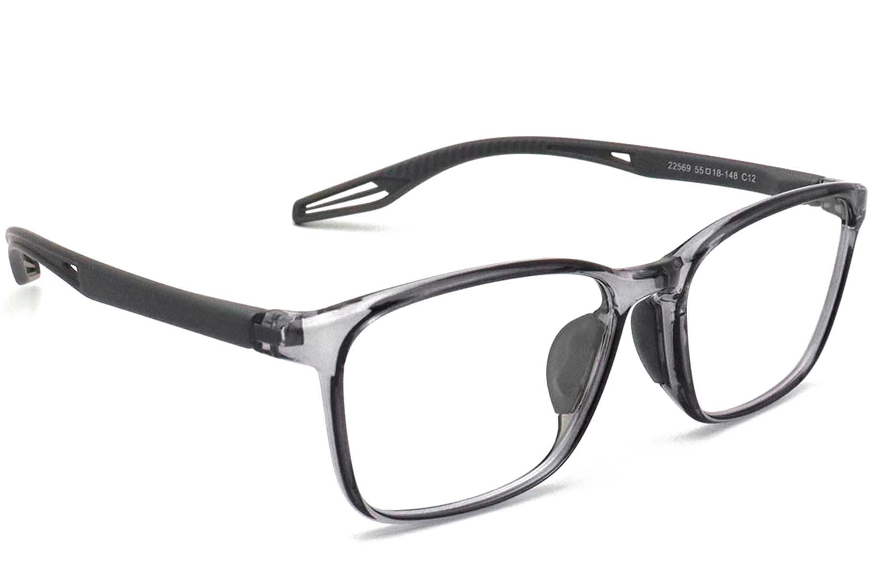 Rectangular Grey TR90 Glasses #BS0420-0033