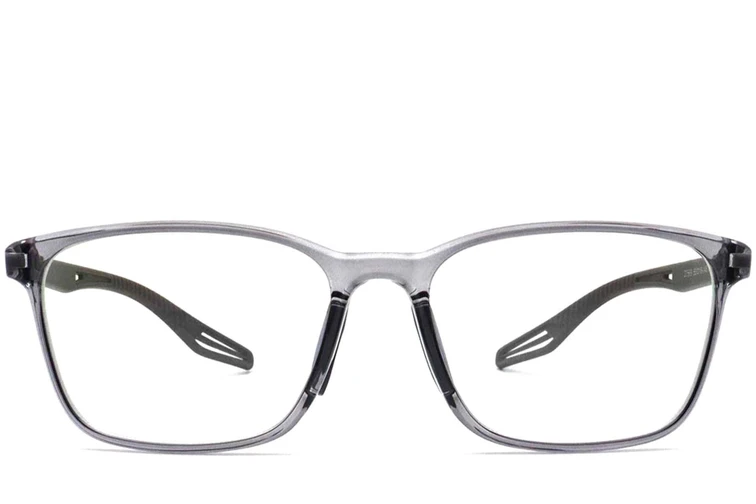 Gafas rectangulares grises TR90 #BS0420-0033