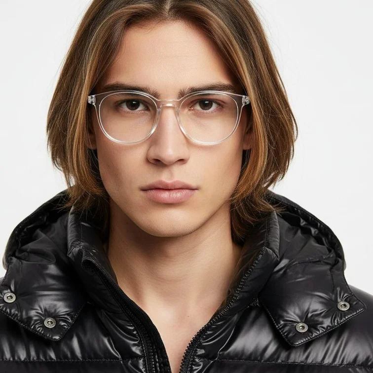 Gafas ovaladas transparentes TR90 #BS0420-0040