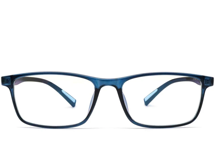 Occhiali rettangolari blu in TR90 #BS0420-0043