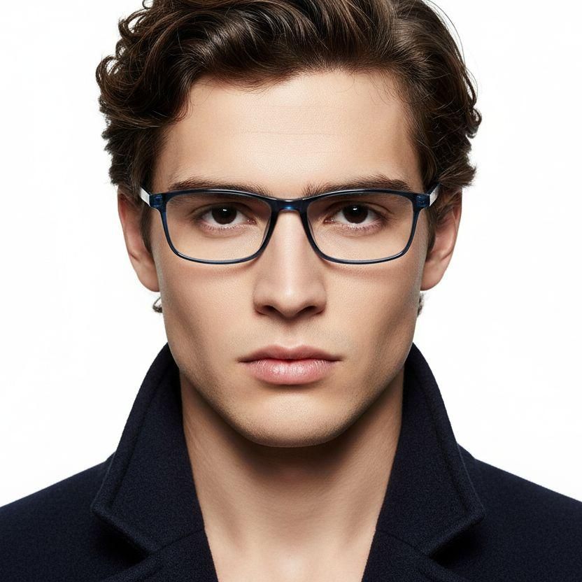 Rectangular Blue TR90 Glasses #BS0420-0043