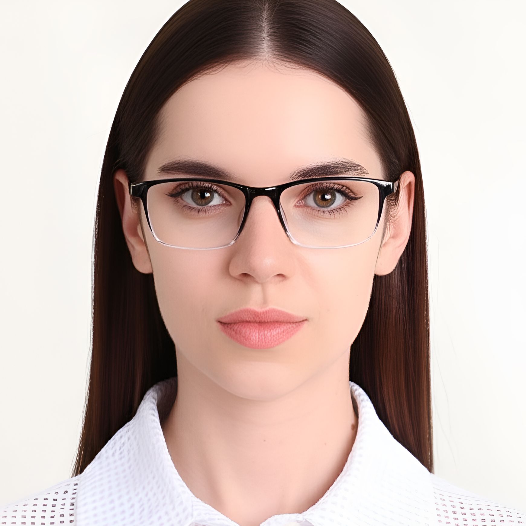 Rectangular Transparent TR90 Glasses #BS0420-0044