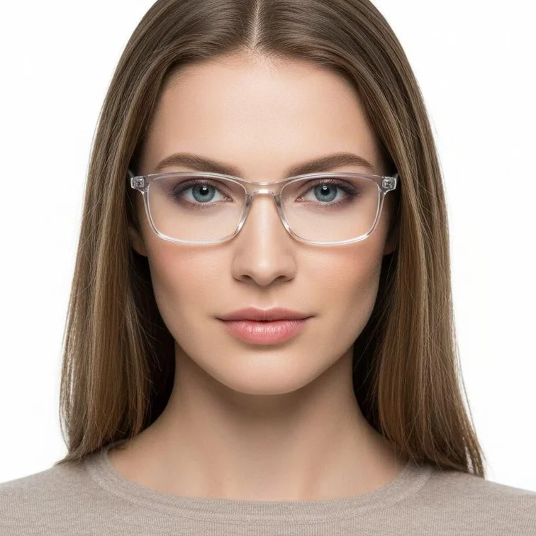 Rectangular Grey TR90 Glasses #BS0420-0045