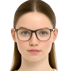 Rectangular Brown TR90 Glasses #BS0420-0048