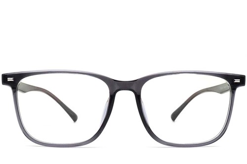 Rechteckige graue TR90-Brille #BS0420-0051