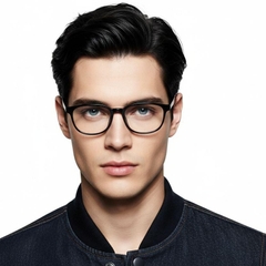Gafas rectangulares negras TR90 #BS0420-0052