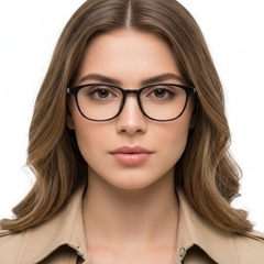 Gafas rectangulares negras TR90 #BS0420-0052