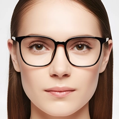 Rectangular Grey TR90 Glasses #BS0420-0058