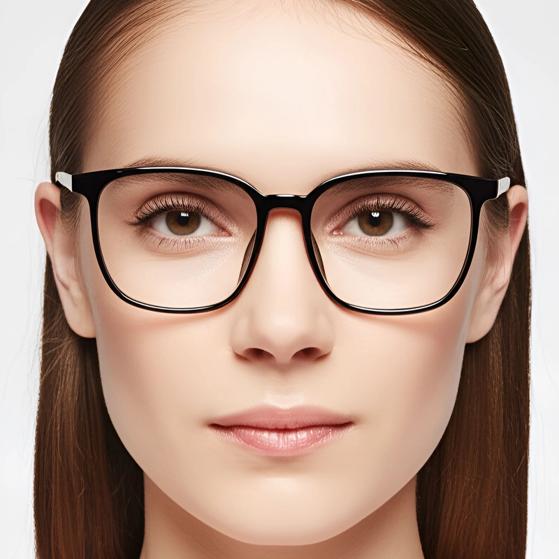 Rectangular Grey TR90 Glasses #BS0420-0058