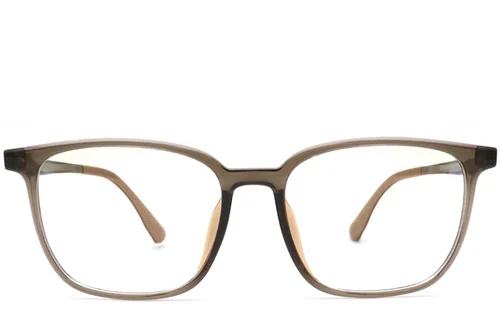 Lunettes rectangulaires marron TR90 #BS0420-0059
