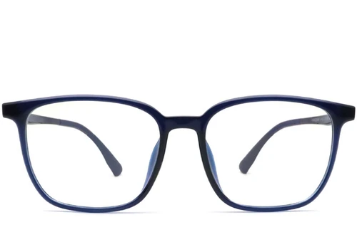 Lunettes rectangulaires bleues TR90 #BS0420-0060