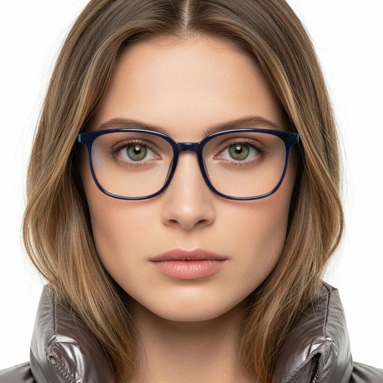 Occhiali rettangolari blu in TR90 #BS0420-0060