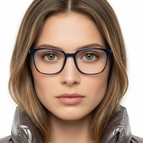 Lunettes rectangulaires bleues TR90 #BS0420-0060