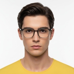 Rechteckige grüne TR90-Brille #BS0420-0063