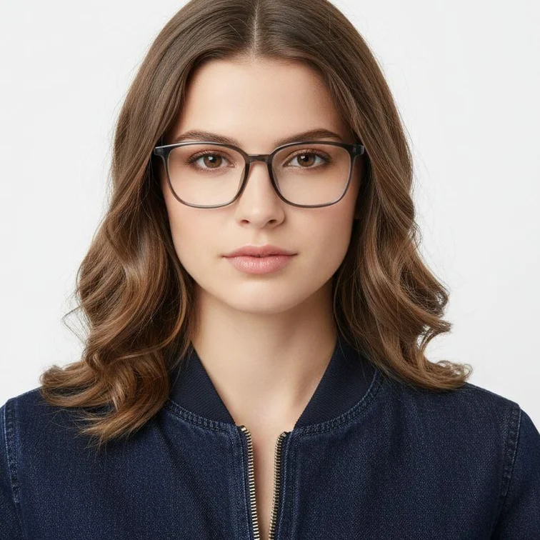 Rectangular Green TR90 Glasses #BS0420-0063