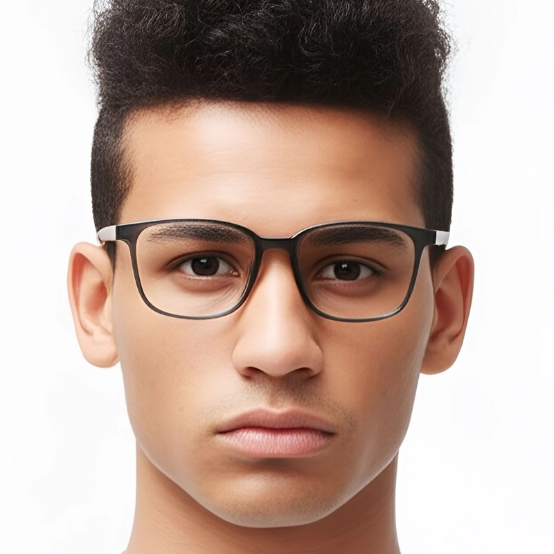 Lunettes rectangulaires grises TR90 #BS0420-0067