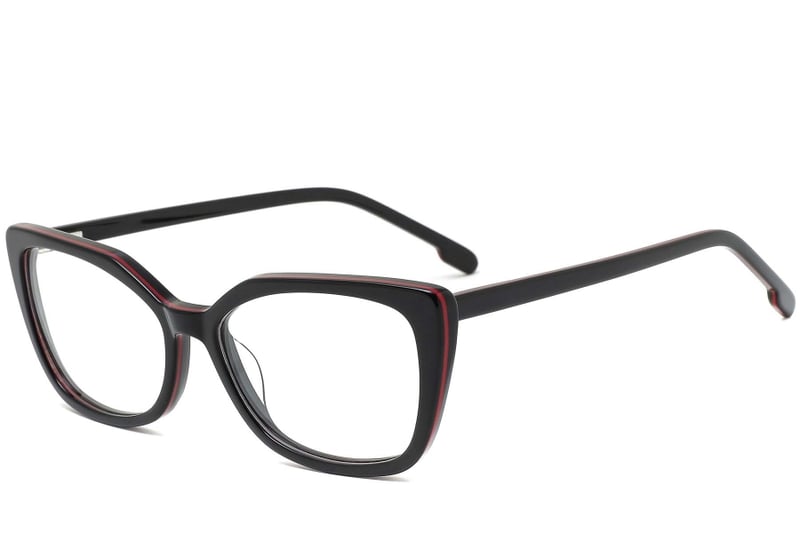 Butterfly Black Acetate Glasses #BS0420-0070