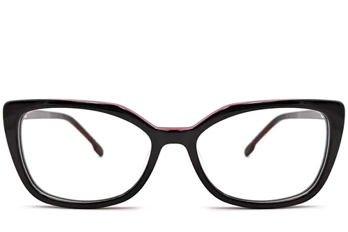 Lunettes papillon en acétate noir #BS0420-0070