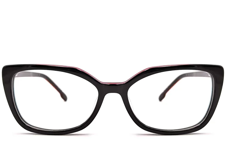 Lunettes papillon en acétate noir #BS0420-0070