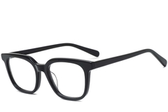 Rectangular Black Acetate Glasses #BS0420-0072