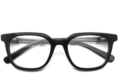 Rectangular Black Acetate Glasses #BS0420-0072