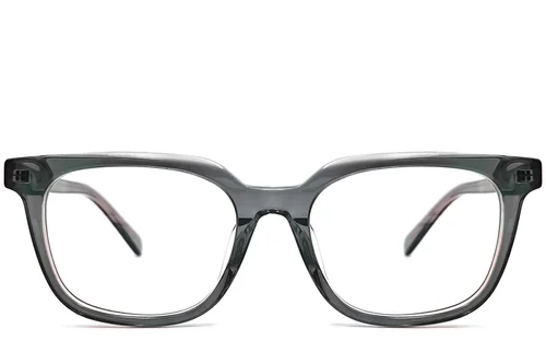 Verres rectangulaires en acétate vert #BS0420-0073