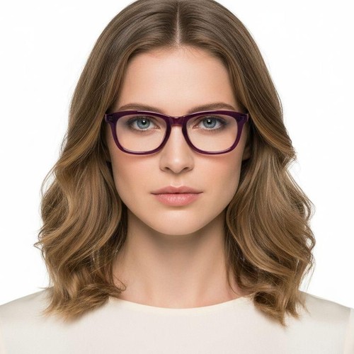 Rectangular Purple Acetate Glasses #BS0420-0076
