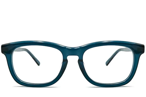 Verres rectangulaires en acétate vert #BS0420-0077