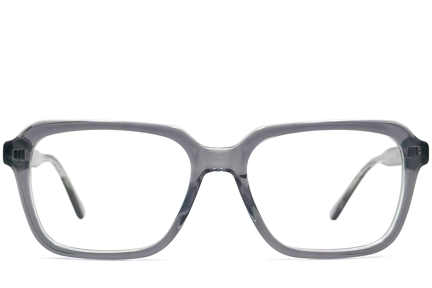 Rectangular Green Acetate Glasses #BS0420-0079