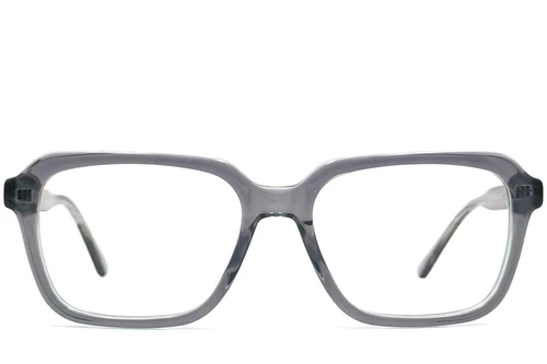 Rechteckige grüne Acetatbrille #BS0420-0079