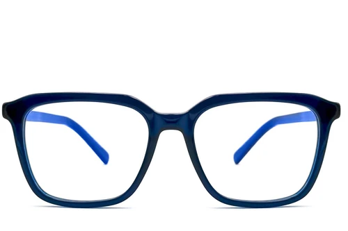 Rectangular Blue Acetate Glasses #BS0420-0087