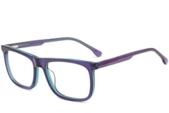 Rectangular Green Acetate Glasses #BS0420-0090